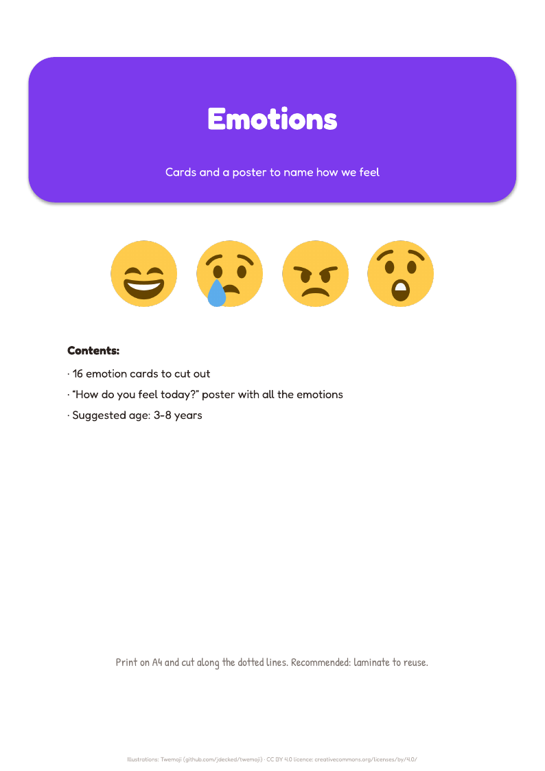 Cover of the pack Emotions
