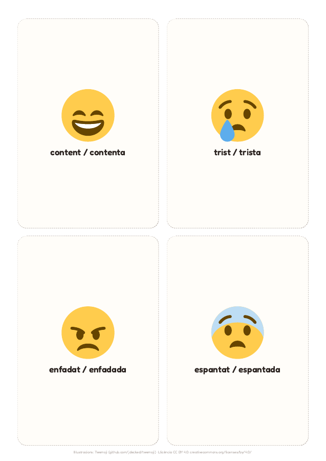 Pàgina 3 de «Les emocions»: interior del material imprimible