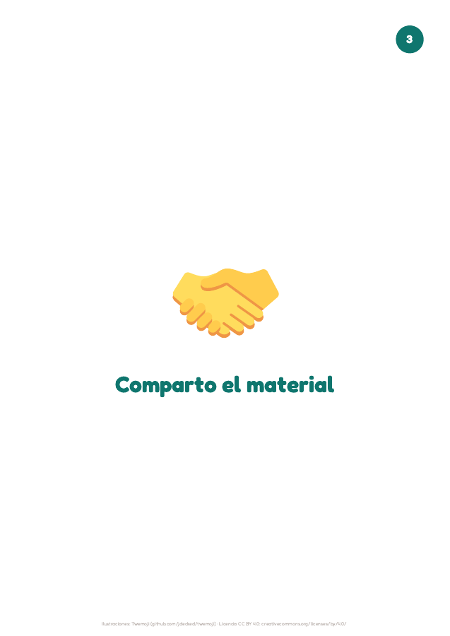 Página 5 de «Las normas de la clase»: interior del material imprimible